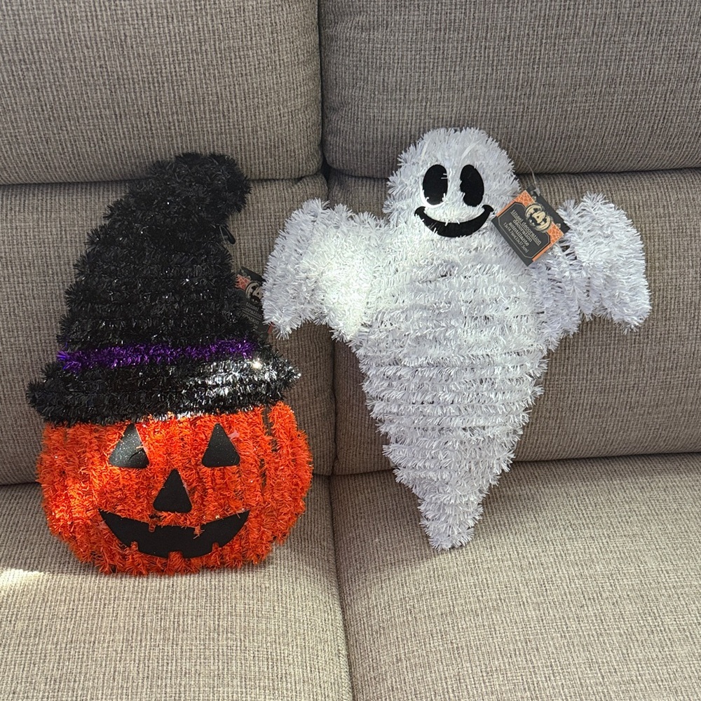 Halloween Pumpkin and Ghost Decorations